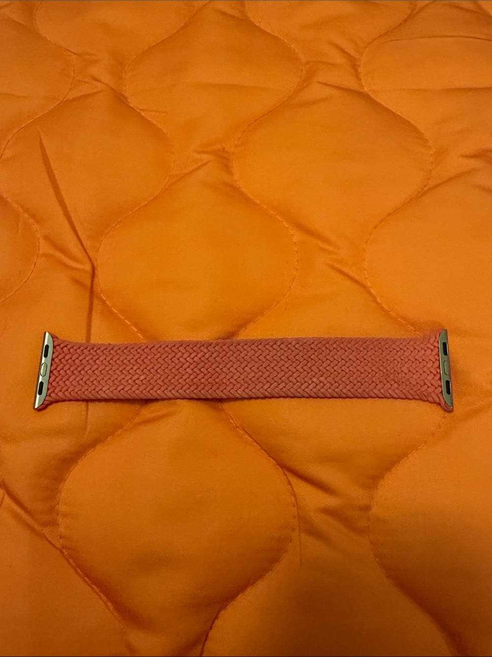 Woven Stretch Apple Watch Band - Flamingo Pink